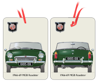 MGB Roadster (disc wheels) 1965-69 Air Freshener